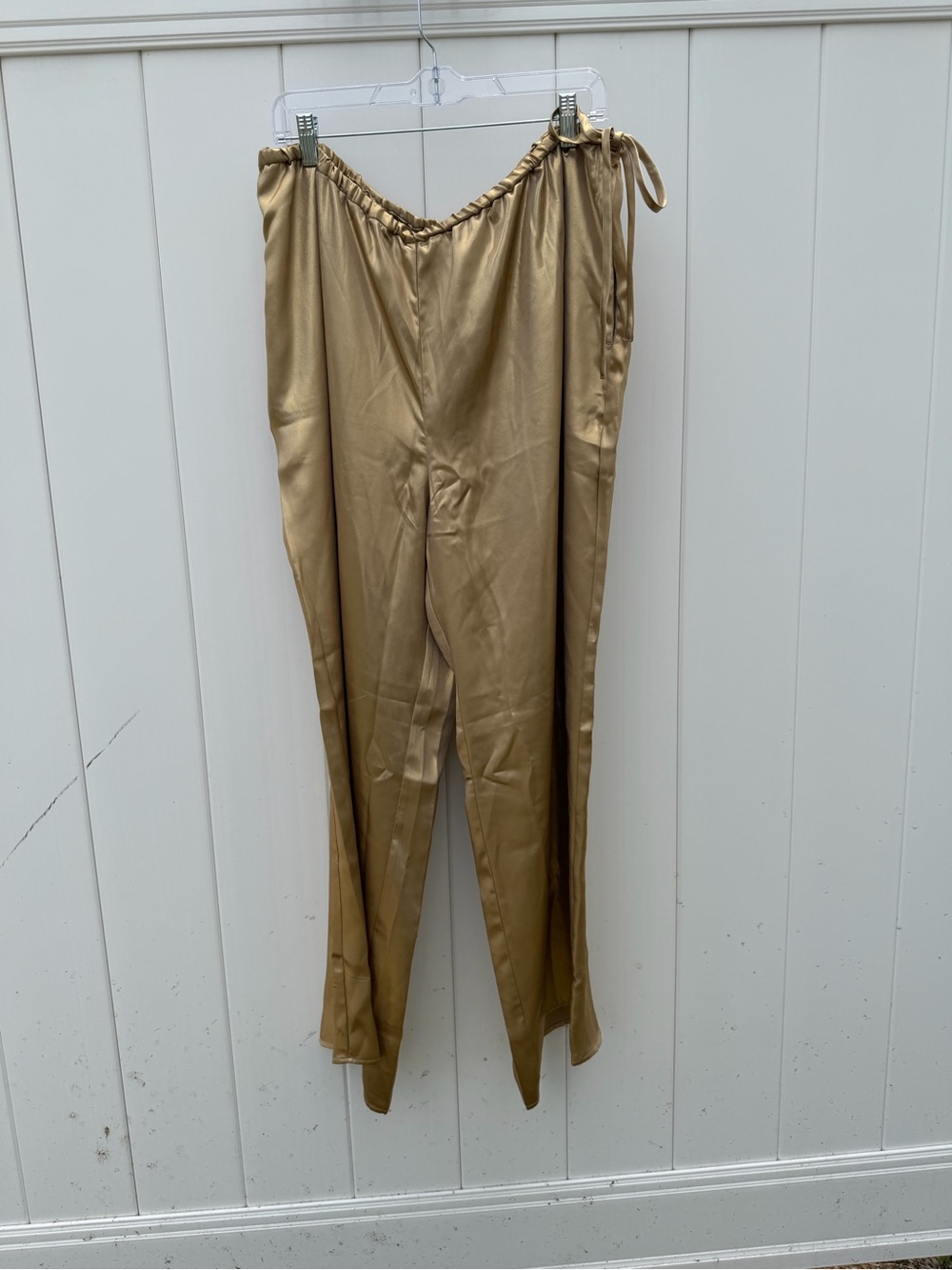 Anthropologie Maeve Liquid Shine Party Pull-On Pants